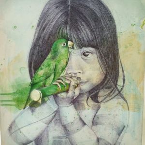 EQUILIBRIO - Técnica mixta - 61 x 50 cm