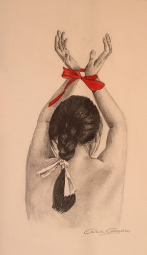 CRISTINA - Papel lápiz - 57x40cm