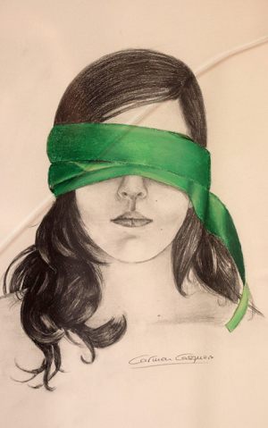 LOURDES - Papel lápiz - 57x42cm