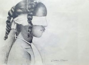 GALLINA CIEGA - Papel lápiz - 41x30cm