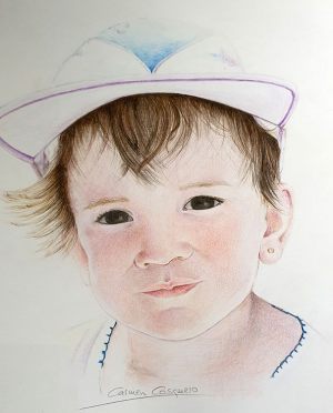 ELENA - Papel lápiz - 57x42cm